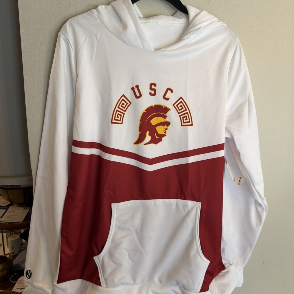 Women's Licensed USC Trojans Polyester Hoodie Size Medium - Holloway - New
